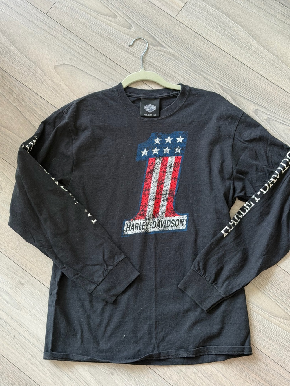 Vintage Harley-Davidson Black Long Sleeve Tee